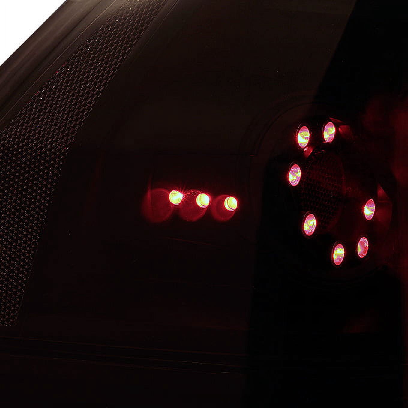 AKKON - For Chevy Impala Sedan Black Smoked LED Rear Tail Lights Brake Lamps Replacement Left + Right Pair Set