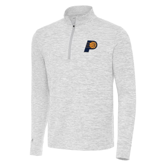 Men's Antigua Gray Indiana Pacers Cause Quarter-Zip Top