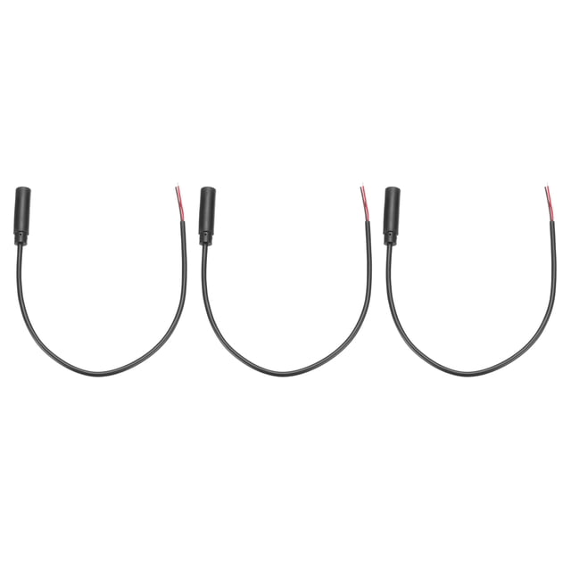 3 piezas de cable de reemplazo TRS de 2 polos de jack hembra de 2.5mm a extremo abierto de cable desnudo para auriculares, 0.25m
