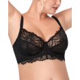 thumbnail image 4 of Sujetador Minizer HSIA, talla grande, con aros, cobertura total, negro, 4 of 7
