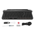 thumbnail image 2 of Clavier Mécanique à Machine à Écrire, 100 Touches Rétroéclairage RGB Clavier de Jeu avec Support pour Tablette Téléphone, 5.1, Filaire USB, pour, OS X, IOS, 2 of 7