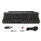 thumbnail image 1 of Teclado mecánico para máquina de escribir con interruptor rojo, 100 teclas, retroiluminación RGB, teclado retro para juegos Bluetooth para Windows, Android, IOS, negro, 1 of 8