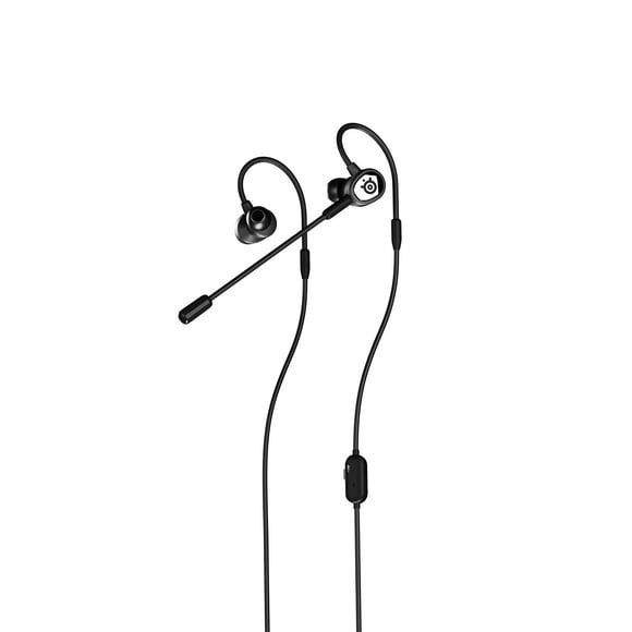 SteelSeries Tusq in-Ear Mobile Gaming Headset â Dual Microphone with Detachable Boom Mic â Ergonomic Suspension Design Earphones â for Mobile,Black