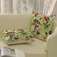 thumbnail image 6 of Merry Christmas Pillow Covers 18x18 Inch Pack of 2,Green Christmas Watercolor Holly Berry Throw Pillow Covers Winter Christmas Decor Linen Pillowcase Farmhouse Cushion Case for Sofa Couch Bed, 6 of 6