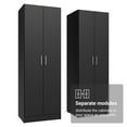 thumbnail image 4 of Madesa Garage Storage Cabinet Set 4 Doors 8 Utility Shelves 47"L Wooden Organization Unit for Garage and Tools 6 Adjustable Shelves Anti Tipping - Black, 4 of 9