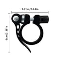 thumbnail image 4 of Abrazadera de tija de sillín de bicicleta de 2 piezas, abrazadera de sillín de bicicleta rápida de aluminio para bicicleta de carretera bicicleta informal (negro 31 mm) tija de sillín de bic, 4 of 5
