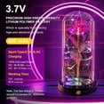 thumbnail image 2 of Mothers Day Rose Gifts for Mom, Galaxy Glass Rose Flower Gifts Forever Eternal Crystal Light Up Rose in Glass Dome with Butterfly Mother’s Day Birthday Gifts for Women Mom Wife Daughter Sister Purple, 2 of 10