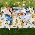 thumbnail image 6 of Extra Large Picnic Beach Blanket Waterproof Sand Proof Portable Outdoor Mat Cute Dinosaurs and Leaf 60x80, 6 of 9