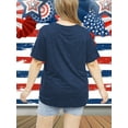 thumbnail image 3 of Anbech Patriotic USA Flag Women Plus Shirts Graphic 4th of July Tee Independence Day Tunic Tshirts, 3 of 6