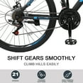 thumbnail image 5 of UBesGoo 26" Lightweight Explorer Mountain Bike, 21-Speed for Men and Women Disc Brakes & Suspension, Blue/Black, 5 of 7