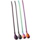 thumbnail image 2 of Pajitas para beber Cucharas Pajitas de acero inoxidable con cucharas Juego de 4 tubos Cucharas Cucharas Latte Macchiato coloridas con pajitas Mango largo 8.5 pulgadas / 21 kaili Sencillez, 2 of 5