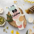 thumbnail image 2 of 90th Birthday Gifts for Women 90 & Fabulous Boho Bohemian Birthday Gift Ideas for Daughter Wife Mom Grandma 40oz Tumbler Cup With Handle, 2 of 6