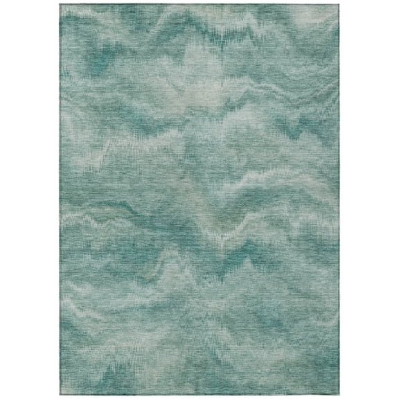 Dalyn Rugs Machine Washable Indoor/Outdoor Chantille ACN2095 Teal 2'6" x 3'10" Rug