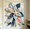 A4 A, variant on Thanksgiving Door Decor, DIY Quilted Door Bow Kit, Farmhouse Fabric Wreath with Patchwork Design, Autumn Front Door Decorations