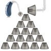 MEDca Hearing Multicolor Amplifiers Open Fit Models Receiver Tulip Domes Compatible Behind the Ear 20-Pcs