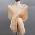 thumbnail image 1 of Wraps Women's Faux Shawl Wrap Cape For Bridal Wedding Blue Artificial Wool Wraps, 1 of 3