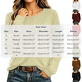 thumbnail image 2 of Horkkom Henley Shirts for Women Solid Color Button Long Sleeve Shirts Baggy Casual Fall Tops L, 2 of 7