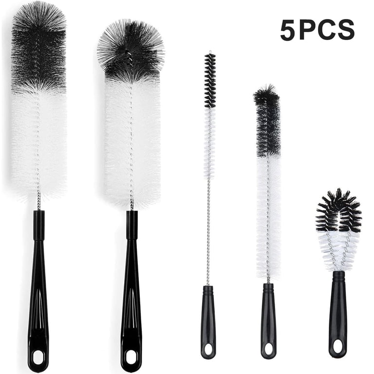 Tripumer 5-Piece Bottle Brush Cleaning Set, Black photo 1