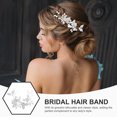 thumbnail image 5 of KAKOWELY Diadema para mujer, banda para el pelo de novia, tocado para adolescente, joyería para el pelo de novia para boda, graduación, 5 of 5