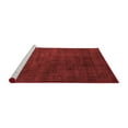thumbnail image 2 of Ahgly Company Machine Washable Indoor Square Abstract Red Modern Area Rugs, 3' Square, 2 of 4