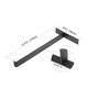 thumbnail image 3 of Soportes de estante de pared Uxcell de acero al carbono, soporte de estante de metal, refuerzo de esquina con labio 12.4"L x 1.2"W x 6"H Negro 2 piezas, 3 of 4