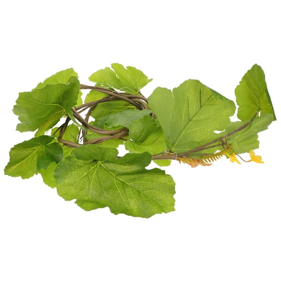 LOLIPPYY Artificial Fall Leaves Garland with Realistic Pumpkin Vines for Thanksgiving Fireplace and Home Seasonal Decor
