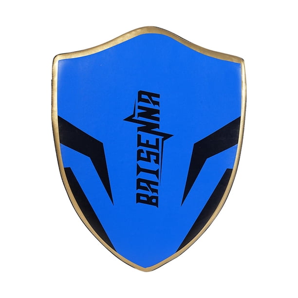 Almohadilla de punzón para patadas de Taekwondo para niños, de cuero sintético, equipo de combate Escudo azul