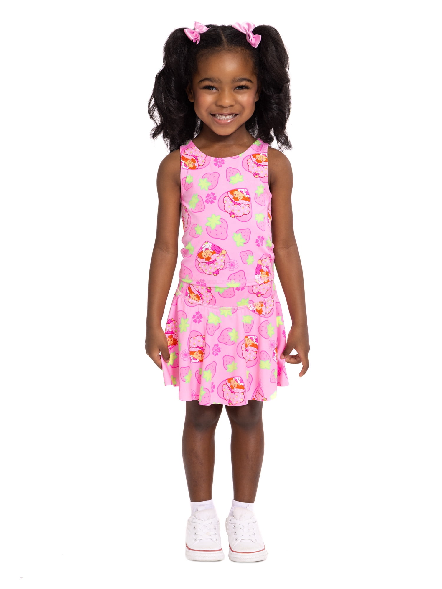 Strawberry Shortcake Toddler Girls' Active Tank Top and Skort Set, 2-Piece, Sizes 12M-5T