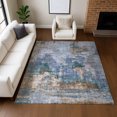thumbnail image 6 of Addison Rugs Mayfield Premium Machine Washable Transitional Abstract Blue Rectangle Rug, 5' x 7'6", 6 of 6