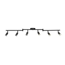 Globe Electric 6-Light Black Foldable Track Lighting Kit