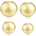 thumbnail image 3 of 10x Mixed Size Gold Paper Lanterns for Weddings, Birthdays, Parties and Events, 3 of 6