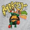 thumbnail image 3 of Teenage Mutant Ninja Turtles: Mutant Mayhem - Michelangelo AKA Mikey - Pizza Rules - Men's Crew Neck Fleece Pullover, 3 of 5