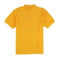 thumbnail image 2 of AUTHENTIC GALAXY UNIFORM Mens Ribbed Collar Polo Shirt, Yellow, Large, 2 of 2