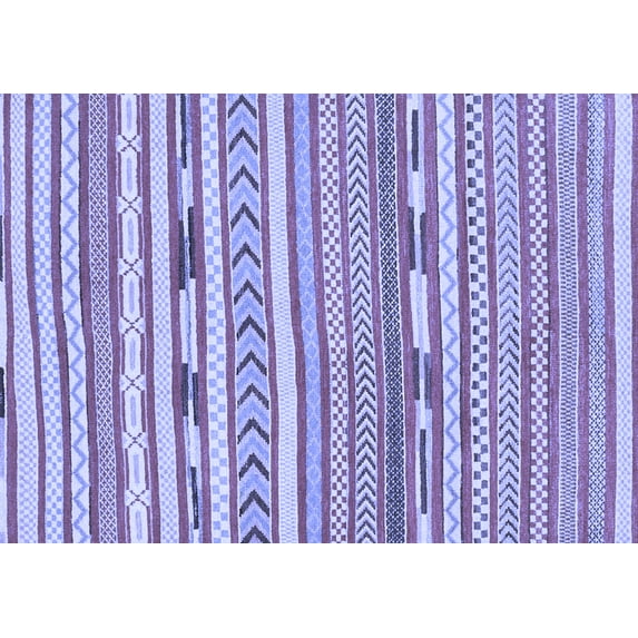 Ahgly Company Machine Washable Indoor Rectangle Abstract Blue Modern Area Rugs, 8' x 10'