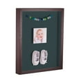 thumbnail image 2 of ArtToFrames 10x13 Inch Shadow Box Picture Frame, with a Verlinga Brown 1 Wide Shadowbox frame and Evergreen Mat Backing (4656), 2 of 7