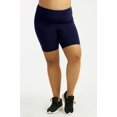 thumbnail image 4 of TheLovely Women & Plus Soft Cotton Active Stretch Outseam Workout Biker Shorts with Wide Wastband (15" Biker Shorts), 4 of 6