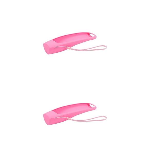 Injueey Estuche para control remoto de TV Color sólido Reemplazo de protector antideslizante con cordón Reemplazo para MR-600 Rosa Rosado 2piezas