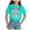 Mint Green, variant on Tkrady Toddler Girls New Letters Printed Round Neck Short Sleeve T Shirt Tops School Times Clothes, Sizes 1-14 Years