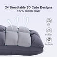 thumbnail image 2 of Pillows Queen Size Set of 2, Soft Support Queen Pillow 2 Pack for Bed, Fluffy Down Alternative Pillow, Luxury Hotel Gel Pillows for Side Sleeping (Gray), 2 of 6