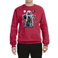 thumbnail image 2 of Collage of Popular Wild Life Animals | Mens Animal Lover Crewneck Graphic Sweatshirt, Vintage Heather Red, Small, 2 of 3