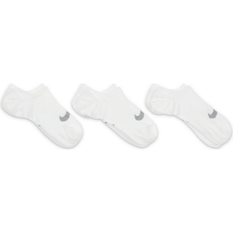 Women's Nike 3-Pack Everyday Plus Lightweight Training Footie Socks Color:  Neutral Mix Size: 9-11