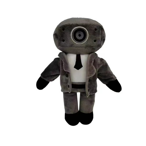 Populares juguetes de peluche de personajes de animación de televisión, muñecos de peluche, regalos para niños y fanáticos, cumpleaños, Halloween, Navidad (hombre de proyección gris)
