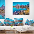 thumbnail image 3 of Designart Lago Rienza Ursprung Panorama - Seashore Throw Pillow - 18x18, 3 of 4