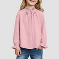 thumbnail image 2 of Zshosam Tshirt for Girls Girls Long Sleeve Shirts Basic Shirts Fall Cute Shirt Trendy Kids Crew Neck Tee Shirts Girls Tops Girls Clothes Size 7T 8T,(Pink 7-8 Years), 2 of 8