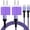 Purple, variant on Charging Block, 2 Pack USB C Charger Block with 6FT Type C Cable, Type C Charging Block Fast Charging USB Brick Cube Wall Charger Adapter Charger Station Power Base Phone Charger Cords, White