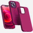 thumbnail image 3 of Funda de silicona rosa roja para iPhone 13 Pro, 3 of 3