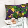 thumbnail image 6 of Kll Mardi Gras7 Pillow Covers Envelope Closure,Super Soft And Cozy Fuzzy Fleece Pillow Case Cover 20"X30", 6 of 8