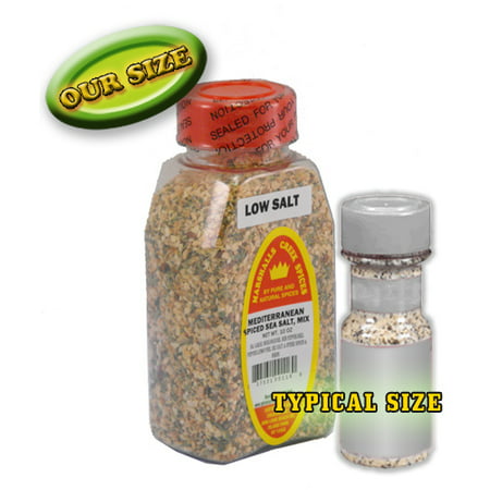 Marshalls Creek Spices LOW SALT, MEDITERRANEAN SPICED SEA SALT (Best Marine Salt Mix)