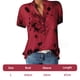 thumbnail image 4 of Blusa de manga corta con bolsillos y estampado para mujer, 4 of 5