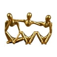 thumbnail image 3 of Estatua de pensador abstracto, figura coleccionable, decorativa, moderna, adorno artesanal. Dorado, 3 of 9